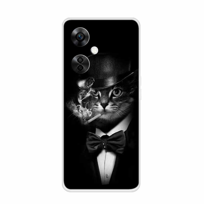 For OnePlus Nord CE 3 Lite 5G Cases Wolf Clear Soft TPU Silicone Phone Cover For One Plus Nord CE 3 5G Case Transparent Etui