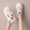 Дышащая повседневная обувь со шнуровкой спереди, удобная женская обувь на плоской подошве, новое поступление, летняя модная женская обувь белого цвета