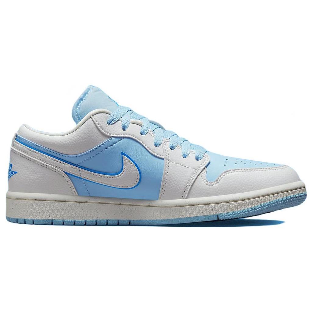Air Jordan 1 Low SE Reverse Ice Blue Женские кроссовки Sail Dark-Powder-Blue DV1299-104