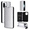 For OnePlus 13T 5G Case Wallet Rhombus Imprinted Leather Phone Cover
