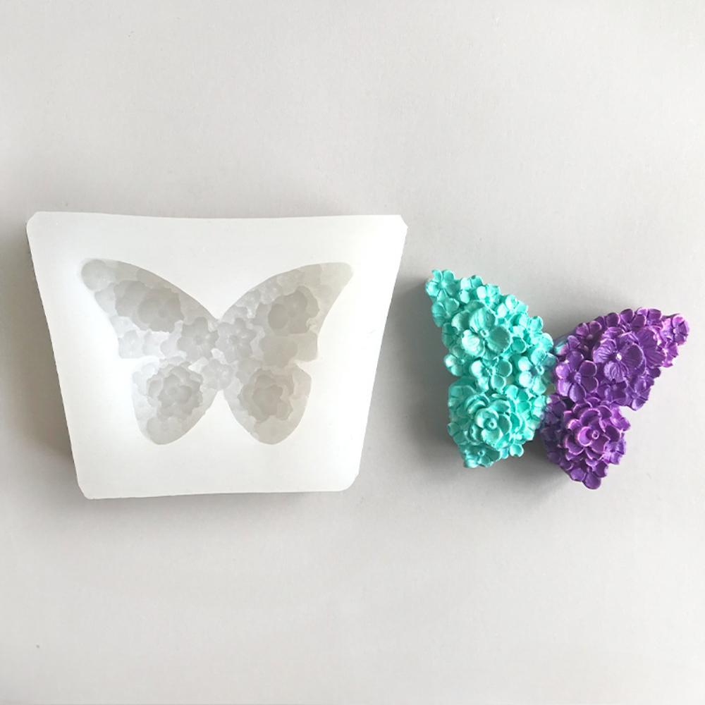 3D бабочка силиконовая форма для свечи рельеф цветок смола инструмент для изготовления украшения автомобиля животные ручная работа ароматизированная свеча свадебные подарки