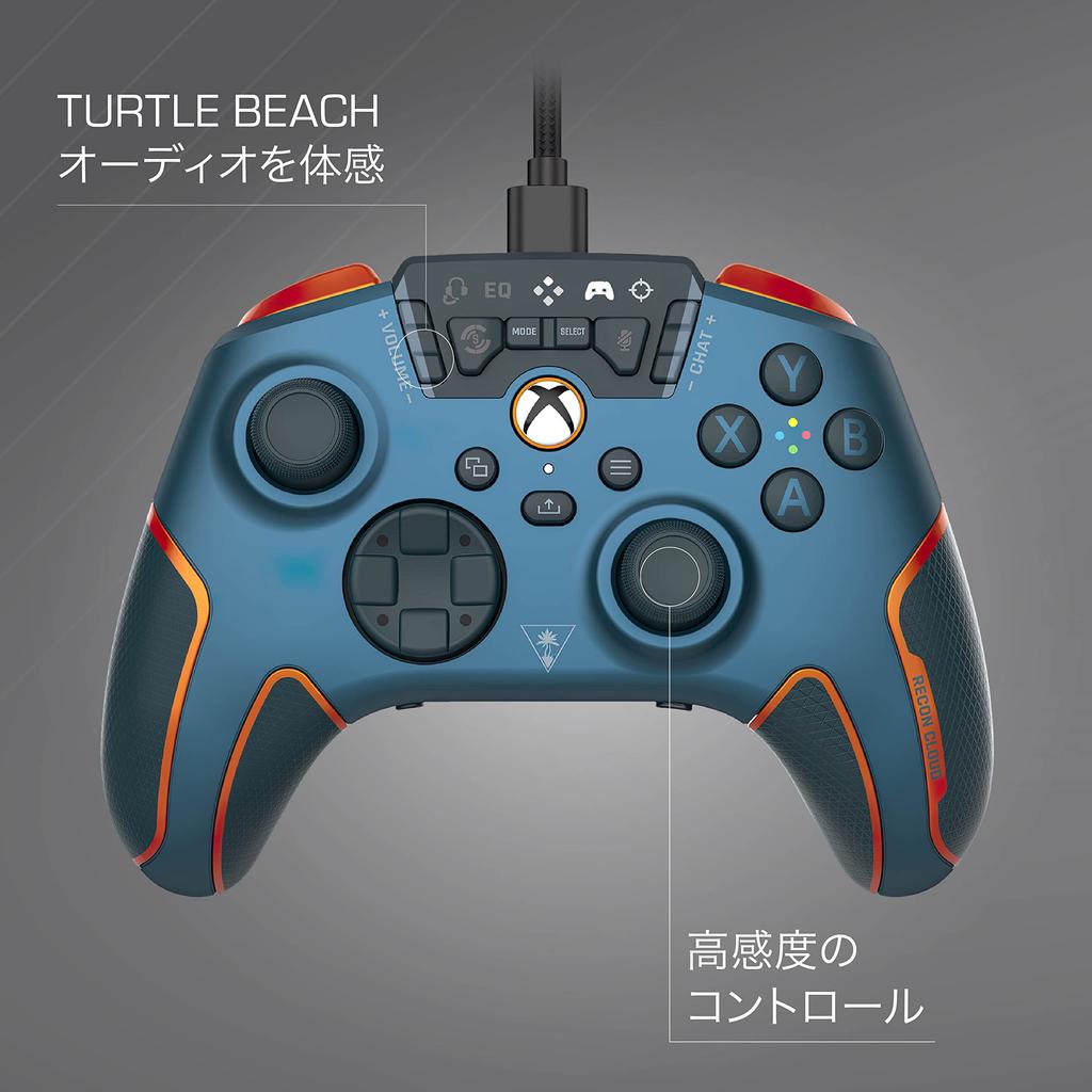 Проводной Bluetooth-контроллер TURTLE BEACH Recon Cloud для и Blue Геймпад с задним эквалайзером, усилением шагов, боковым и прицельным звуком Официально лицензирован Xbox, Steam,