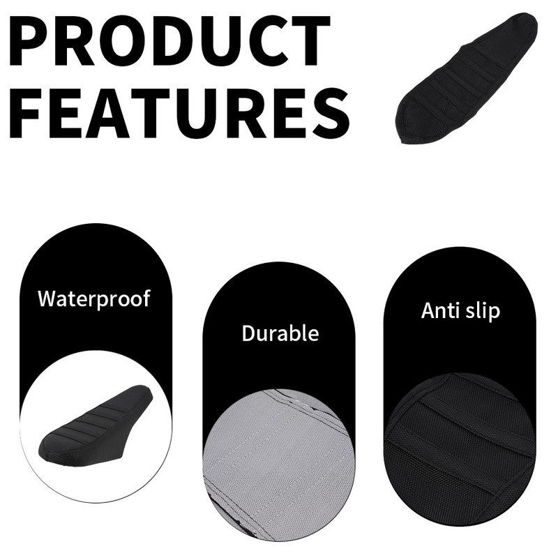 Motorcycles Seat Cover Waterproof Non-slip Particles Design PVC For Ridstar Q20 Electric Bike E-bike Scooter Bicycle Accessories