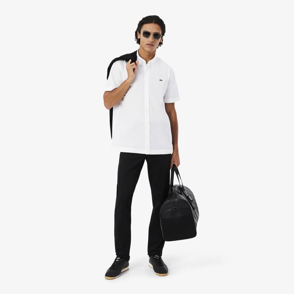 [lacoste] Men's Light Poplin Short-Sleeve Shirt CH2312-56G001