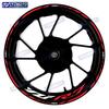 Для мотоцикла Yamaha YZF R7 RACING Передняя и задняя ступицы колес 17-дюймовые Наклейки Водонепроницаемые Отражающие Наклейки на обода Декор