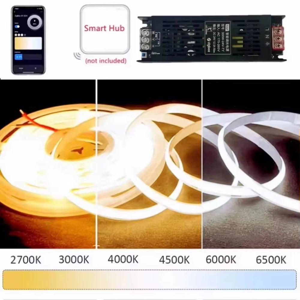 Tuya Zigbee LED Блок питания Диммер Трансформатор DC 24V AC175-265V Поддержка Alexa Gooogle Голосовое управление APP для дома CCT LED Лента
