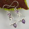 Amethyst Gemstone Earring, Dangle Earring, 925 Silver  Handmade Jewelry, Birthstone Gift, Valentine Gift, Designer Earring, Boho Jewelry