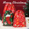Snowman Xmas Present Sack Large Capacity Candy Bag New Bronzing Christmas Bag  Xmas Gifts