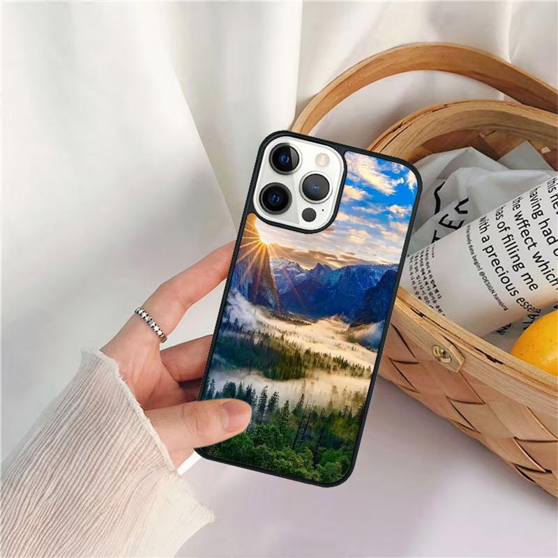 Аниме Природный Пейзаж Чехол для Телефона Для iPhone 17 Air 16 15 14 11 12 13 Pro MAX Plus coque Чехол Оболочка