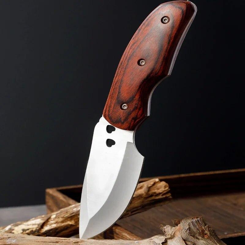 Stainless Steel Boning Knife Camping Knife Carving Knife Mongolian Hand-forged Kitchen Knife Multi-purpose Outdoor Portable with Knife Set