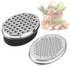 Cheese Grater With Container And Lid For Fruit Vegetable