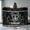 New Zealand Warriors Print Flannel Blanket High Quality Warm Comfortable Cover for All Seasons Perfect for Gifts Home Decor