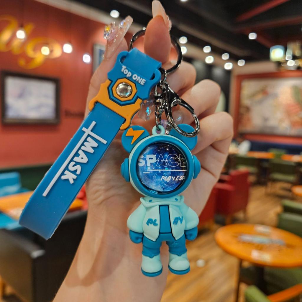 Путешествие к звездному небу брелок астронавт-кролик креативный брелок для ключей автомобиля подвеска подарок для пары кукла подвеска для сумки