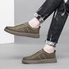 Fashion Brand Fashion New Two Layer Cowhide Low Top Men's Shoes Spring Men's Outdoor Lacing Comfortable Breathable Casual Sports Shoes