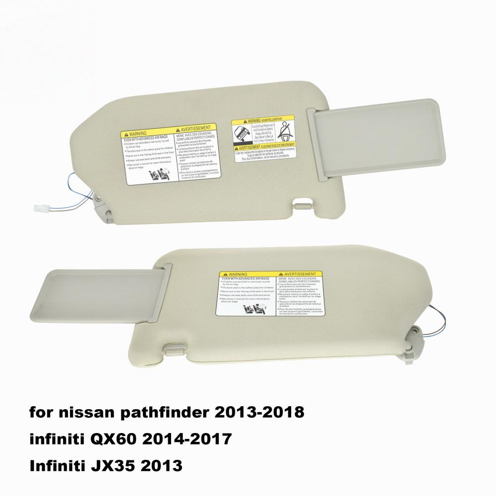 Козырек солнцезащитный 96401-9PB0A для Nissan Infiniti QX60 JX35 (2014-2017)