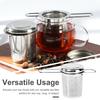 Stainless Steel Tea Strainer Infuser with Lid for Loose Leaf Tea