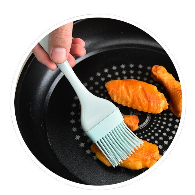 Split-type Silicone Cream Scraper, Bread Cake Butter Spatula Mixer Oil Brush with PP Handle, Cake Spatula Kitchen Baking Tool.