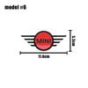 ABS Car Front Hood Emblem Rear Trunk Badge Stickers For Mini Cooper JCW R55 R60 R61 F55 F56 F57 F60 R50 R53 R56 Auto Accessories e8