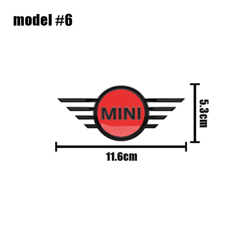ABS Car Front Hood Emblem Rear Trunk Badge Stickers For Mini Cooper JCW R55 R60 R61 F55 F56 F57 F60 R50 R53 R56 Auto Accessories a4