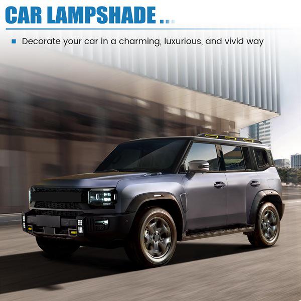 Rear Bumper Light Covers, Front Fog Light Covers, and Taillight Protectors for Jetour Travelers (Models 23-24) - 1 Pair.