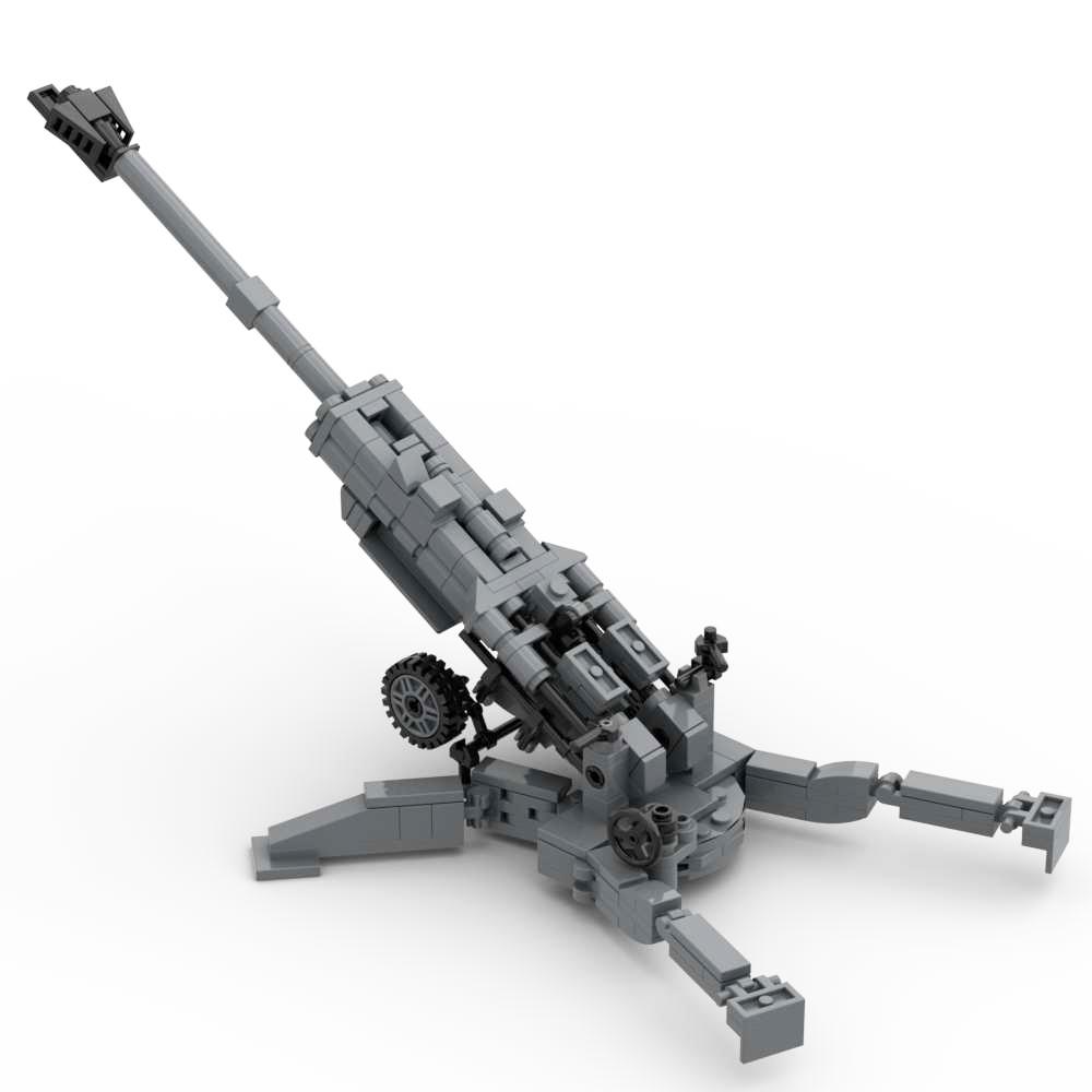 Блочный конструктор Гаубица M777 Флак 36 pak40 M102 M198 Бофорс 40мм Зенитное Противотанковое Орудие Артиллерия Линкора Военный Набор Кирпичиков