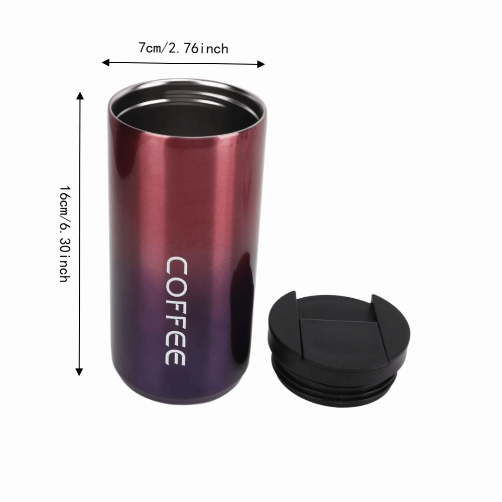 Gradient Insulated Coffee Mug 201 Shell Water Bottle Practical Travel Tumbler  Camping