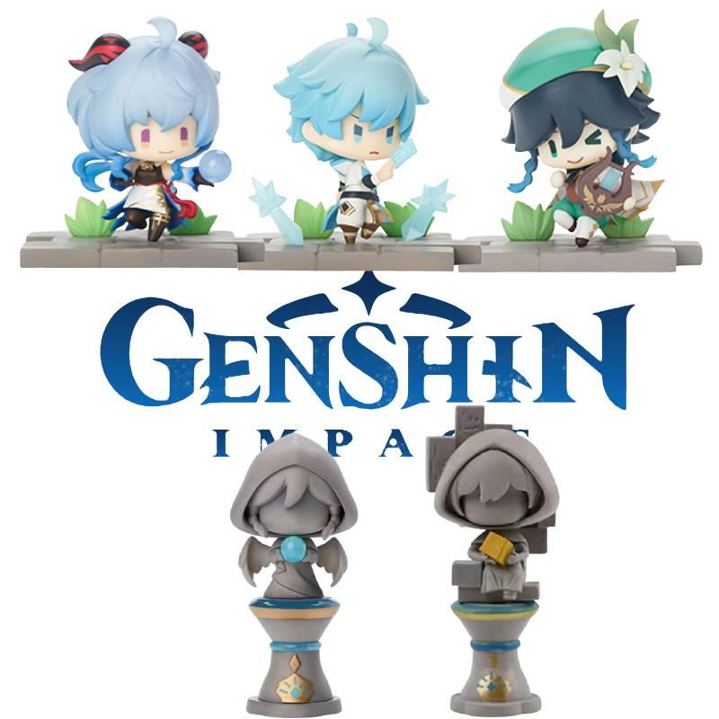 Серия Genshin Impact Фигурка из ПВХ Барбара Фишль Венти Кли и Другие Идеально для Домашнего Декора 8*5*7.5см