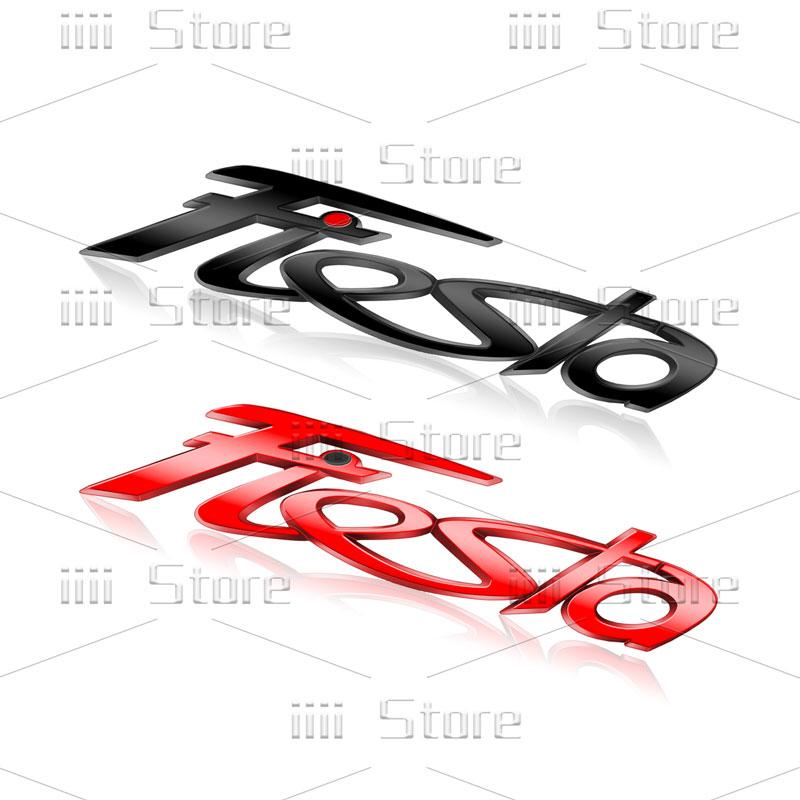 3D Metal Letter Logo Car Rear Trunk Badge Sticker For Ford Fiesta Emblem MK3 MK4 MK5 Decoration Accessorie