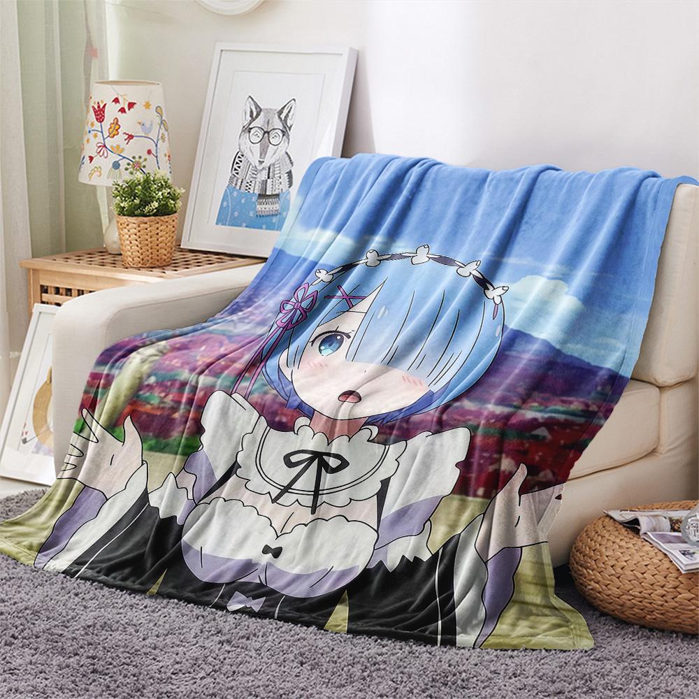 ReZero Flannel Blanket, High quality Comfortable for All Seasons, Home Decor, Warmth and Comfort