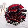 1pc Red Dragon Yin Yang Symbol Umbrella with Plastic Handle,Suitable for All Seasons Home Travel Outdoor UmbrellaDD1008