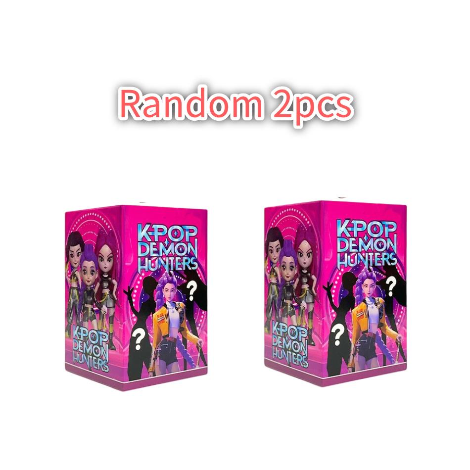 6Pcs/set Anime KPop Devil Hunter Random Blind Box Toy Figure Rumi Mira Zoi Action Figure PVC Desktop Decoration Doll Gifts