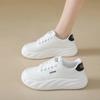 Кроссовки Однотонные Толстая Подошва Маленькие Белые Туфли НОВЫЕ Весенние Новые Повседневные Женские Туфли