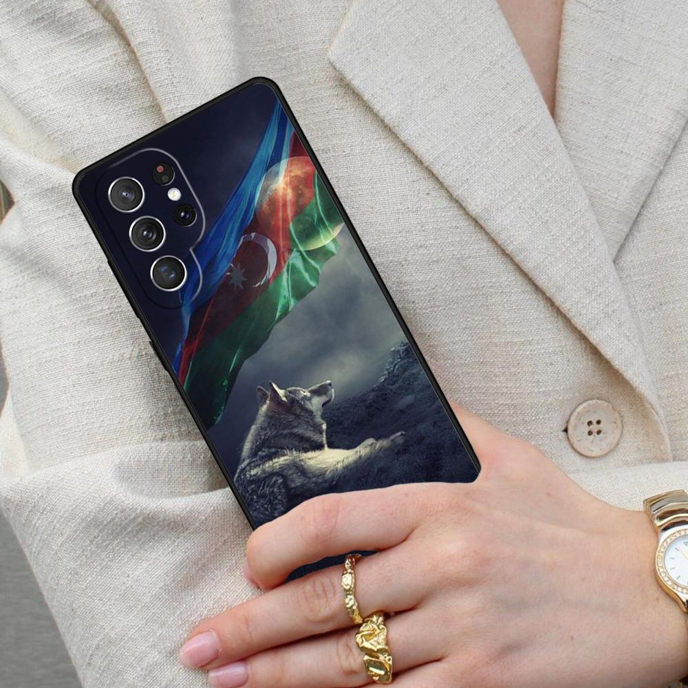 Чехол для телефона с флагом Азербайджана для Samsung Galaxy S26 Ultra S25 S24 S23 S22 S21 S20 Note10
