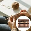 12 пар сменных круговых деревянных спиц для вязания с сумкой для хранения 3,5-10 мм для свитеров, шарфов, пледов, пряжи, рукоделия