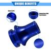 A ABSOPRO Car Gear Shift Knob Adapter M12x1.25 Shifter Boot Retainer Universal Manual Transmission Car Durable Aluminum Alloy Blue