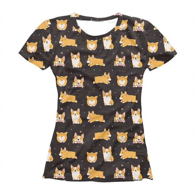 Модная женская футболка с котенком, 3d-печать, уличная съемка, тренд Y2k, летняя женская футболка с короткими рукавами в стиле Харадзюку, ультратонкая Lo