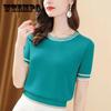 Women's Loose Round Neck T-shirt Mid-sleeve Top Summer Bottoming Shirt