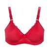 Medium and Elderly Underwear Thin Bra Lace Bra Breathable Bra Gathered Bra No Steel Ring Bra