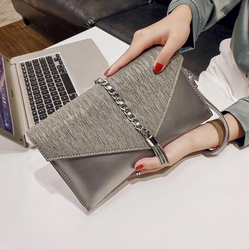 Clutch Bag Women's Evening Bags New Fashion Banquet Party Chains Handbags Versatile Tassel Shoulder Crossbody Bag