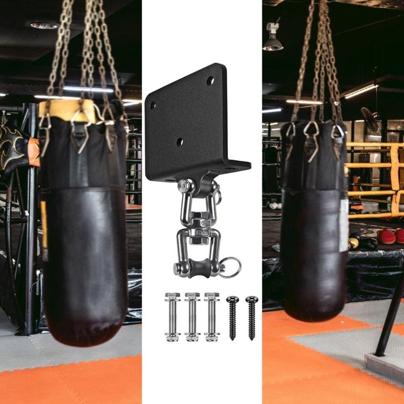 Punching Bag Hanger Wood Beam Hook Bracket 360 Rotating Boxing Bag Ceiling Mount Beam Mount Hardware for Boxing