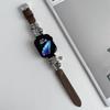 Slim Leather Strap For Apple Watch Band 44mm 40mm 41mm 49mm 42 45 Mm Wrist Women Bracelet iWatch Serie 9 8 7 6 5 4 3 SE Ultra 2