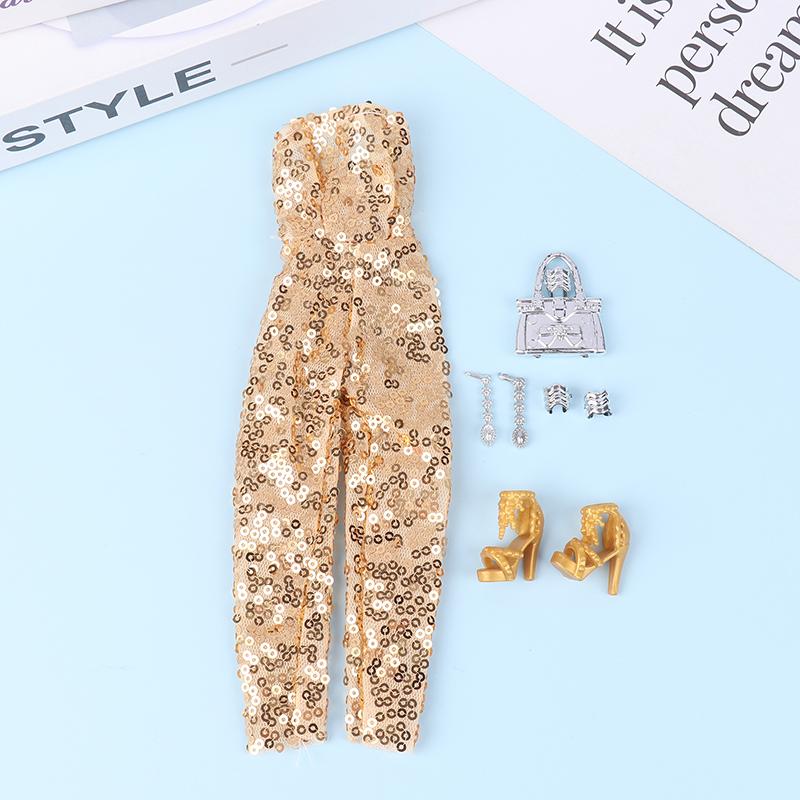 Пальто Хлопковая куртка Зимнее платье Длинная одежда Меховое пальто Аксессуары для кукол Игрушки