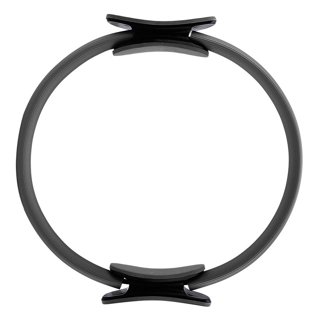 4 Colors Dual Grip Yoga Pilates Ring Resistance Circle for Thighs and Legs Fitness Black