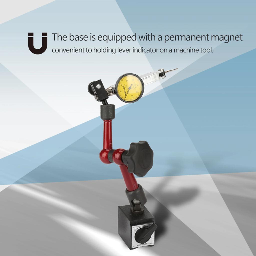 Гибкая магнитная стойка Гибкая прочная магнитная стойка для индикатора Базовый держатель Рычажный индикатор часового типа Магнитный держатель основания