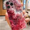 Прозрачный противоударный чехол с красным градиентом для iPhone 15/16/17/14 Pro Max