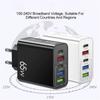 Стандарт ЕС USB для всех телефонов, портативное зарядное устройство для путешествий, универсальный адаптер питания