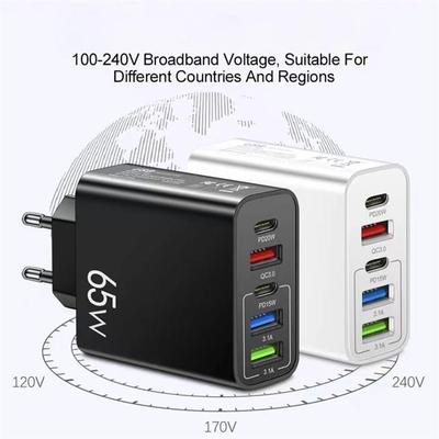 Стандарт ЕС USB для всех телефонов, портативное зарядное устройство для путешествий, универсальный адаптер питания