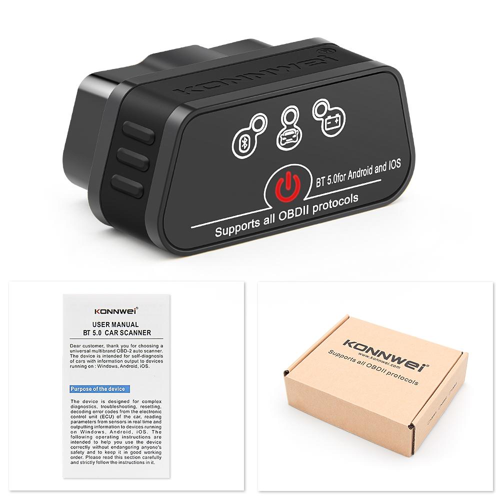 KONNWEI KW901 MAXOBD ELM327 V1.5 Bluetooth 5.2 V1 5 OBD2 Сканер Автомобильный Диагностический Инструмент OBD 2 Считыватель Кодов pk Vgate iCar2