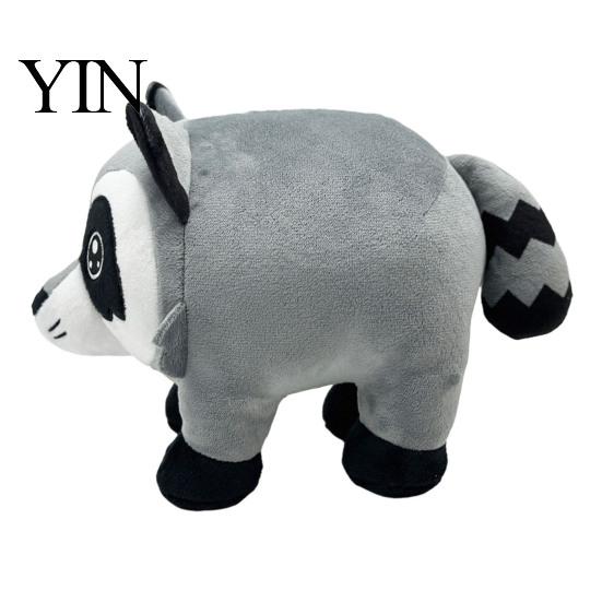 Fluffy Cartoon Raccoon Jimothy Plush, Cute Stuffed Animal Toy, Soft Short Plush Cuddly Plushie for Kids Plushies Doll, Gift Meme Fans Adults