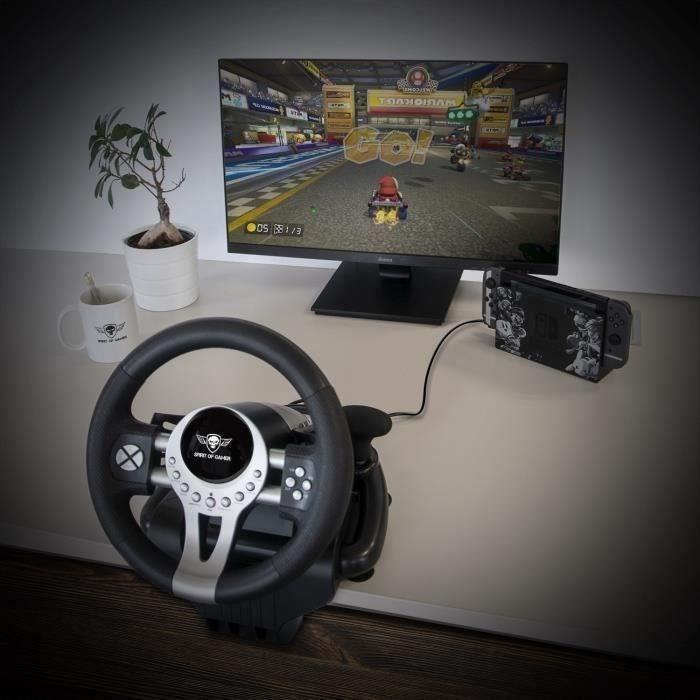 SPIRIT OF GAMER Pack Gaming Steering Wheel + Pedal SOG-RWP2